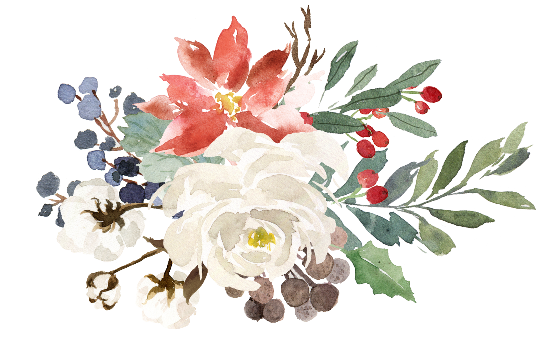 winter florals | Annette Morris Art |