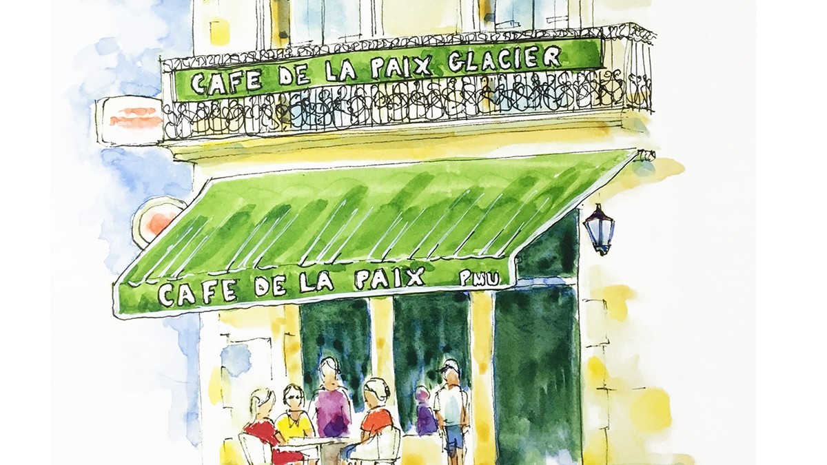 cafe-de-la-paix | Annette Morris Art |